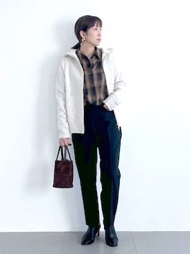 「アイテム（その他小物）」を使った、あべさん（レディース・159cm）の冬コーディネート