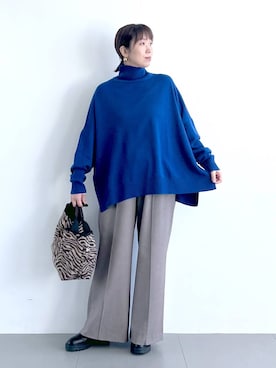 「アイテム（財布/小物）」を使った、あべさん（レディース・159cm・40代）の秋コーディネート