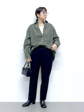 「アイテム（ハンドバッグ）」を使った、あべさん（レディース・159cm・40代）の秋コーディネート