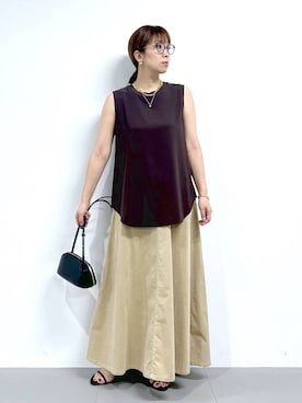「アイテム（ファッション雑貨）」を使った、あべさん（レディース・159cm・40代）の夏コーディネート