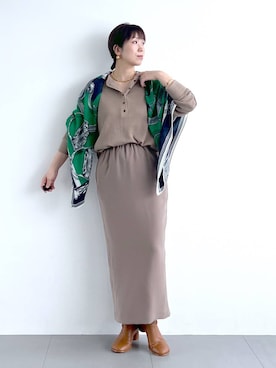 「アイテム（その他小物）」を使った、あべさん（レディース・159cm）の秋コーディネート