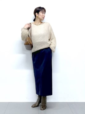 「アイテム（財布/小物）」を使った、あべさん（レディース・159cm・40代）の秋コーディネート