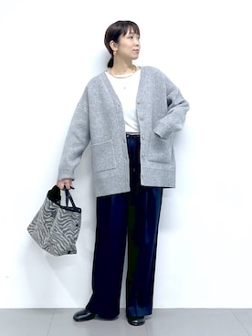 「アイテム（その他小物）」を使った、あべさん（レディース・159cm）の秋コーディネート