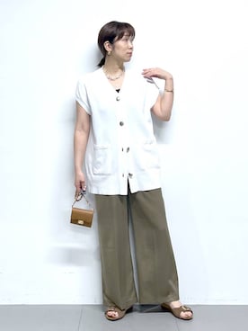 「PLAKTON（プラクトン）のアイテム」を使った、あべさん（レディース・159cm）の春コーディネート