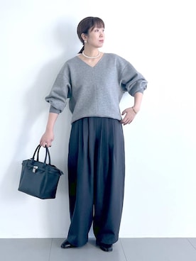 あべさん（レディース・159cm）の冬コーディネート