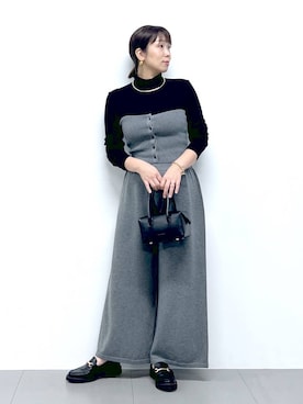 「アイテム（その他小物）」を使った、あべさん（レディース・159cm）の秋コーディネート