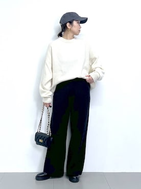 「アイテム（その他小物）」を使った、あべさん（レディース・159cm）の冬コーディネート