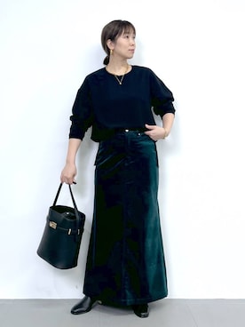 「PICCADILLY（ピカデリー）のBARNYARDSTORM / 【PICCADILLY(ピカデリー)】別注 / ライトコールスカート（スカート）」を使った、あべさん（レディース・159cm・40代）の夏コーディネート