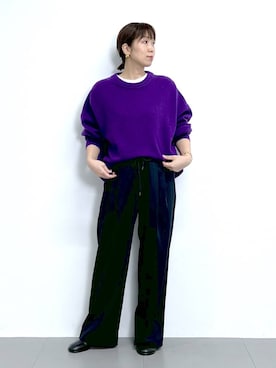 「アイテム（ピアス（両耳用））」を使った、あべさん（レディース・159cm・40代）の秋コーディネート