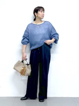 「アイテム（その他小物）」を使った、あべさん（レディース・159cm）の秋コーディネート