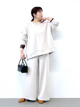 あべさん（レディース・159cm）の冬コーディネート