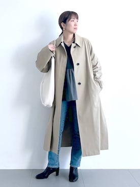 あべさん（レディース・159cm）の冬コーディネート