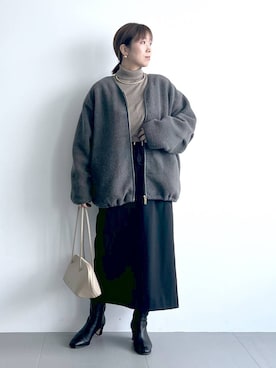 「アイテム（ニット/セーター）」を使った、あべさん（レディース・159cm・40代）の秋コーディネート