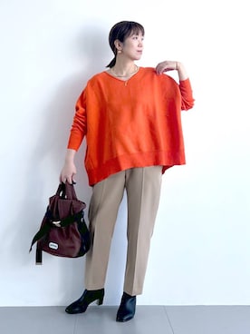 「アイテム（その他小物）」を使った、あべさん（レディース・159cm）の冬コーディネート