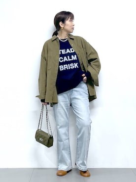 「アイテム（その他小物）」を使った、あべさん（レディース・159cm）の冬コーディネート