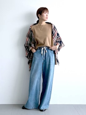「アイテム（ブーツ）」を使った、あべさん（レディース・159cm・40代）の夏コーディネート