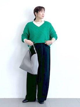 「アイテム（財布/小物）」を使った、あべさん（レディース・159cm）の冬コーディネート