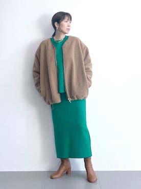 「アイテム（その他小物）」を使った、あべさん（レディース・159cm）の冬コーディネート