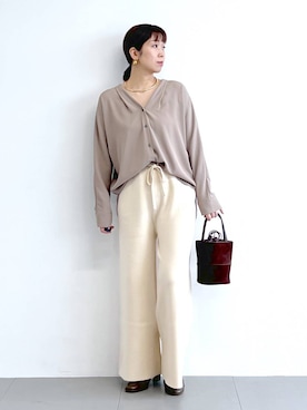 「アイテム（その他小物）」を使った、あべさん（レディース・159cm）の冬コーディネート