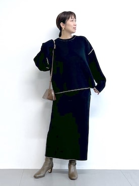 「アイテム（その他小物）」を使った、あべさん（レディース・159cm）の秋コーディネート