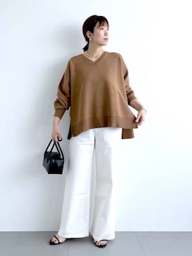 「アイテム（ピアス（両耳用））」を使った、あべさん（レディース・159cm・40代）の夏コーディネート