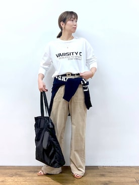 「アイテム（トップス）」を使った、あべさん（レディース・159cm・40代）の夏コーディネート