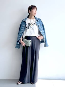 「アイテム（サンダル）」を使った、あべさん（レディース・159cm・40代）の夏コーディネート