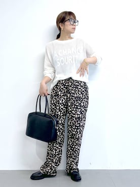 「アイテム（ハンドバッグ）」を使った、あべさん（レディース・159cm・40代）の夏コーディネート