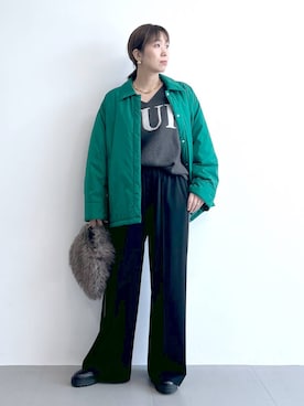 あべさん（レディース・159cm・40代）の秋コーディネート