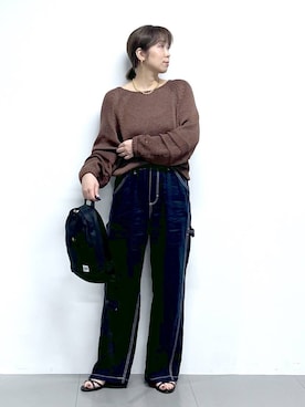 「Drifter（ドリフター）のアイテム」を使った、あべさん（レディース・159cm）の春コーディネート