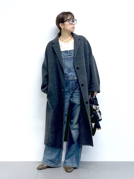 「アイテム（オールインワン・サロペット）」を使った、あべさん（レディース・159cm・40代）の秋コーディネート