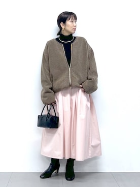 「アイテム（その他小物）」を使った、あべさん（レディース・159cm）の秋コーディネート