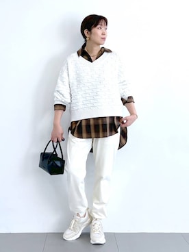 「アイテム（その他小物）」を使った、あべさん（レディース・159cm）の冬コーディネート