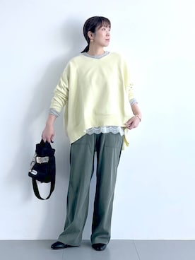 「アイテム（その他小物）」を使った、あべさん（レディース・159cm）の冬コーディネート