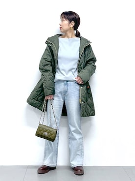 「アイテム（その他小物）」を使った、あべさん（レディース・159cm）の冬コーディネート