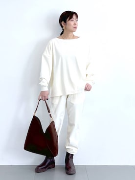 「アイテム（その他小物）」を使った、あべさん（レディース・159cm）の冬コーディネート