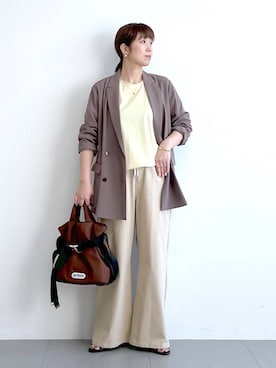 あべさん（レディース・159cm）の冬コーディネート