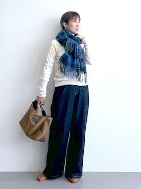 あべさん（レディース・159cm・40代）の秋コーディネート