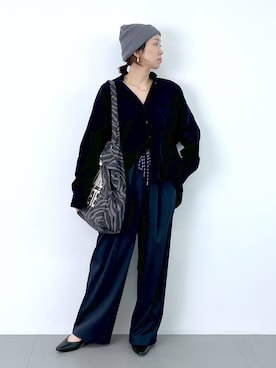 「アイテム（帽子）」を使った、あべさん（レディース・159cm・40代）の夏コーディネート