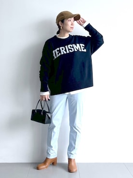 「アイテム（その他小物）」を使った、あべさん（レディース・159cm）の秋コーディネート