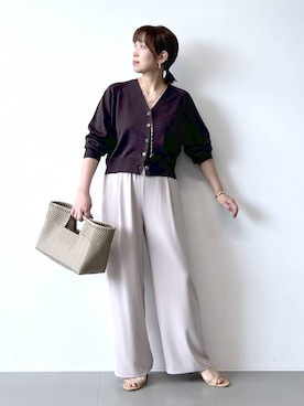 「アイテム（バングル/リストバンド、その他）」を使った、あべさん（レディース・159cm）の春コーディネート