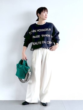 「アイテム（財布/小物）」を使った、あべさん（レディース・159cm・40代）の秋コーディネート