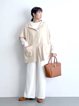 あべさん（レディース・159cm）の冬コーディネート