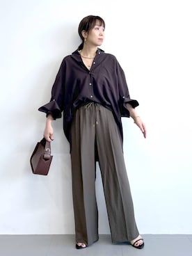 「アイテム（チョーカー）」を使った、あべさん（レディース・159cm・40代）の夏コーディネート