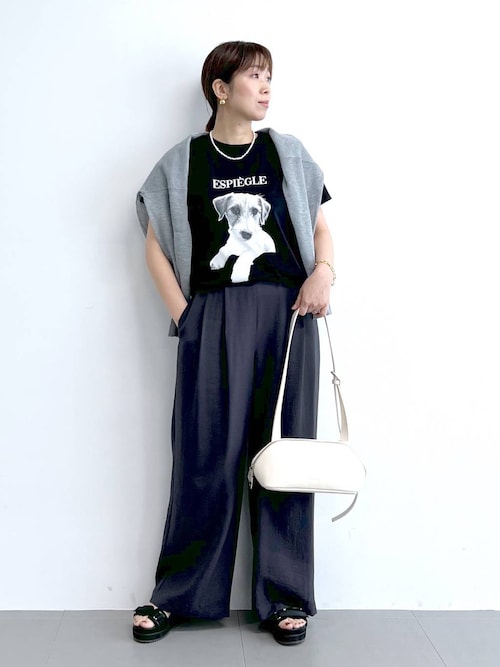 新品　バンヤードストーム　dog プリントTシャツ　ブラック セール】BARNYARDSTORM / DOGプリントT（Tシャツ/カットソー