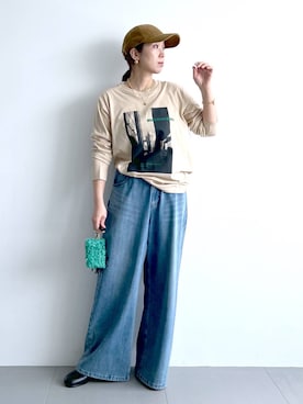 「アイテム（財布/小物）」を使った、あべさん（レディース・159cm・40代）の夏コーディネート