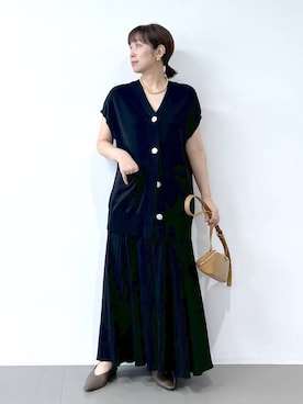 「BARNYARDSTORM（バンヤードストーム）のアイテム（ジャケット/アウター）」を使った、あべさん（レディース・159cm）の春コーディネート