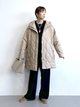 「アイテム（ローファー）」を使った、あべさん（レディース・159cm・40代）の夏コーディネート