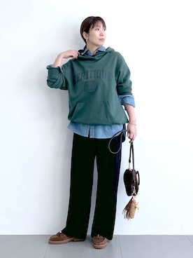 「アイテム（その他小物）」を使った、あべさん（レディース・159cm）の秋コーディネート