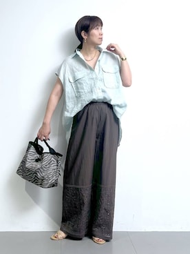 あべさん(レディース・159cm)の夏コーディネート